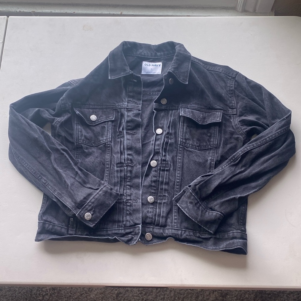 Black jean jacket
